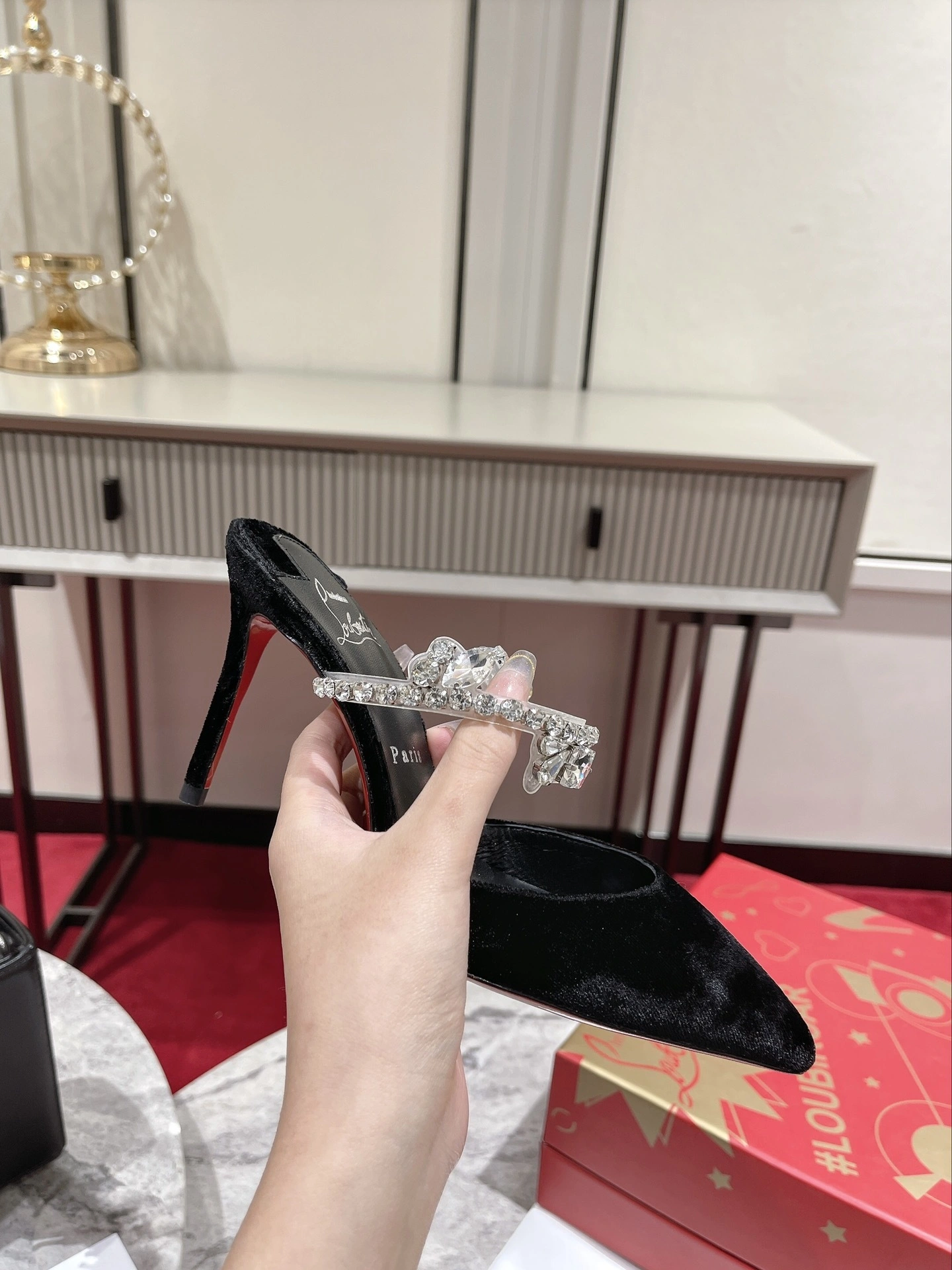 COCO---8ou2ou 3221235B439 Heel height：10CM、8.5CM、6.5CM（6.5CM Custom products are not returned or exchanged） item:D-X062E2033W